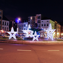 Etoile lumineuse "Waterloo" - leds blanches - 300 x 310 x 30 cm - 24V