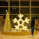 Flocon illuminé "Springfield" - led blanc chaud - 300 x 315 x 30 cm - 24V