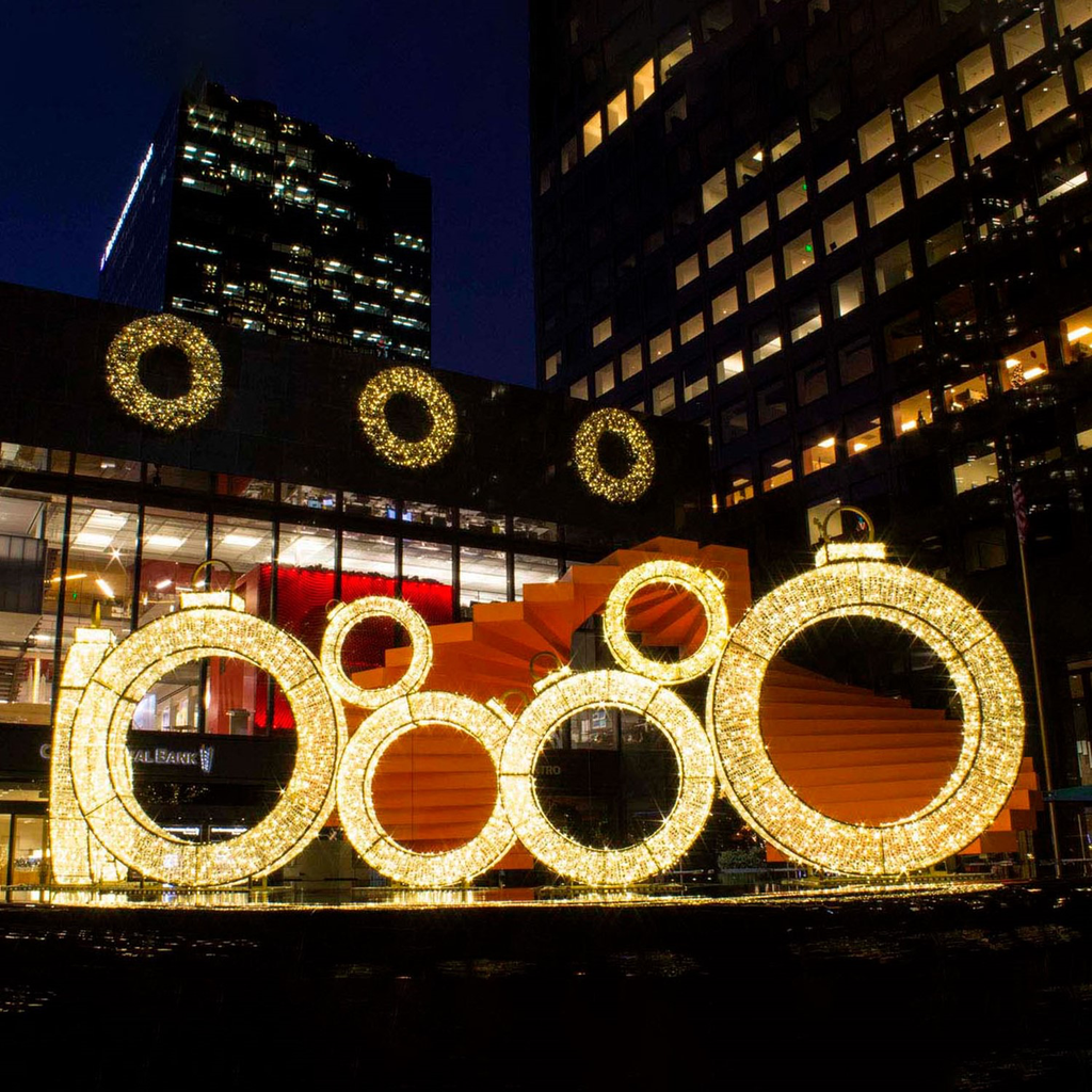 Anneau lumineux "Waterloo" - leds blanc chaud - 360 x 300 x 45 cm - 24V