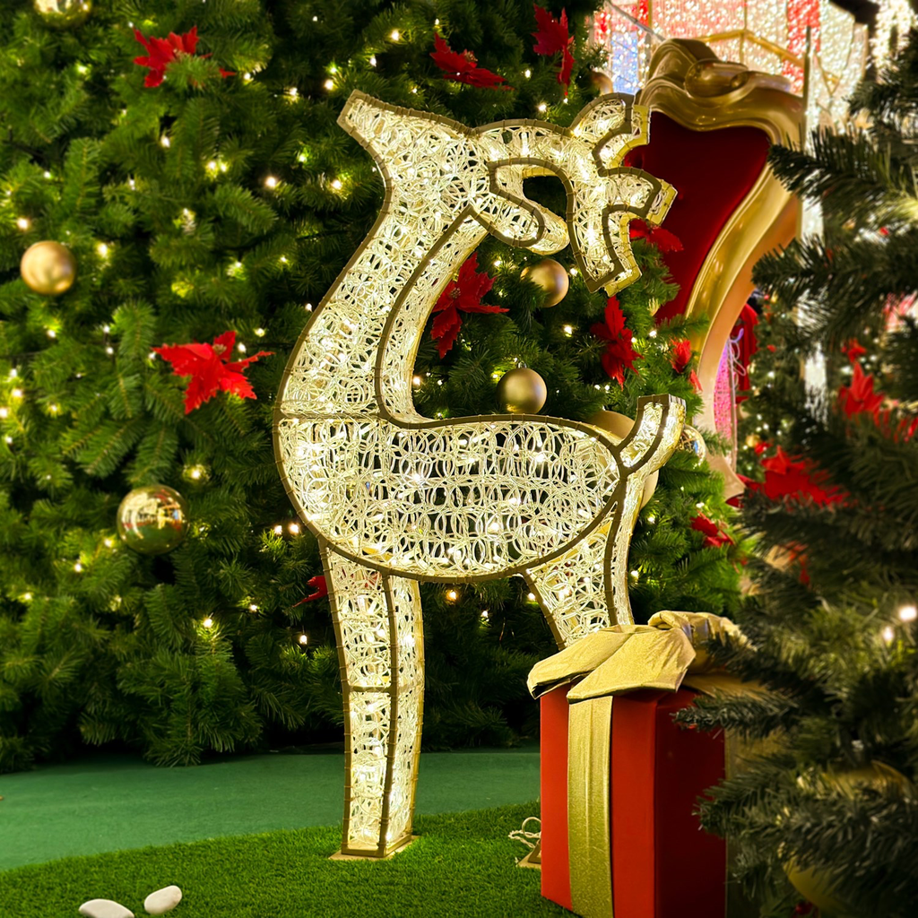 Renne lumineux "Waterloo" - leds blanc chaud - 120 x 65 x 15 cm - 24V