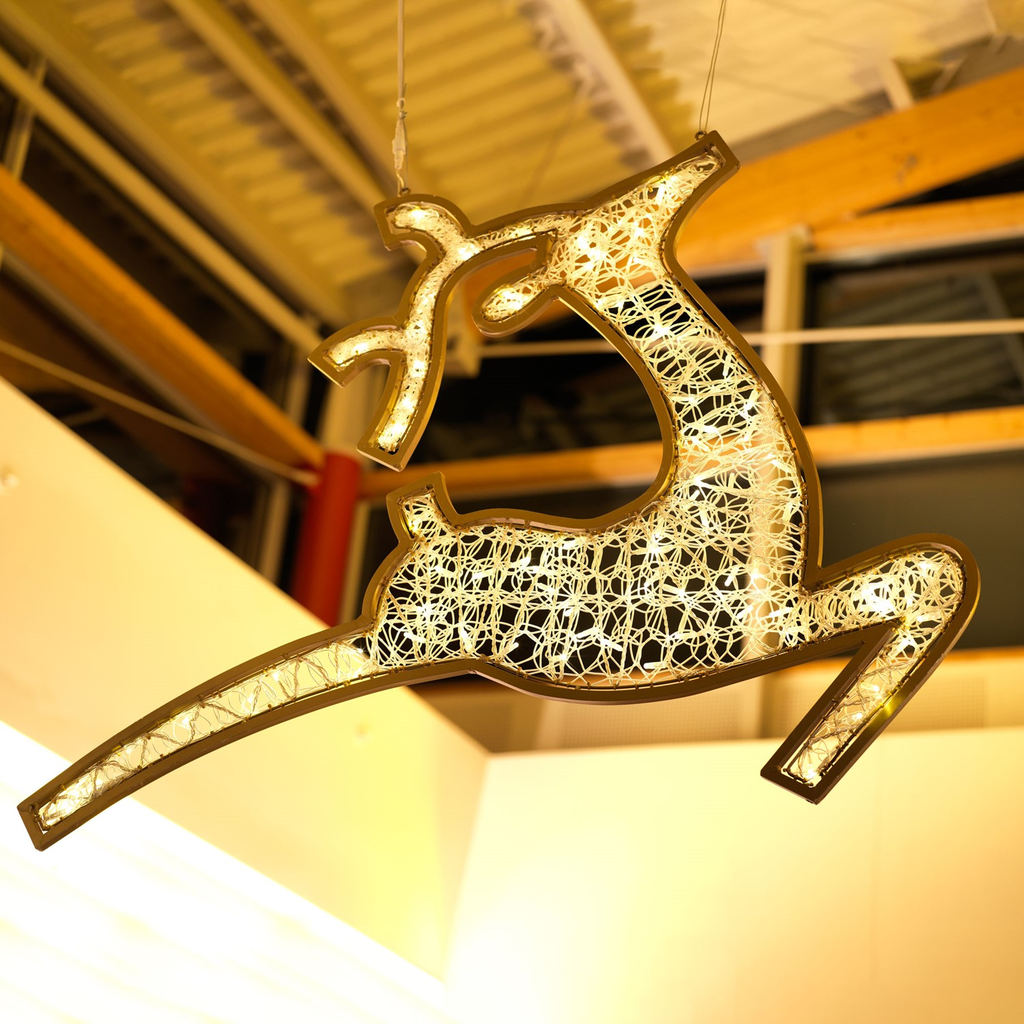 Renne lumineux "Waterloo" - leds blanc chaud - 140 x 105 cm - 24V