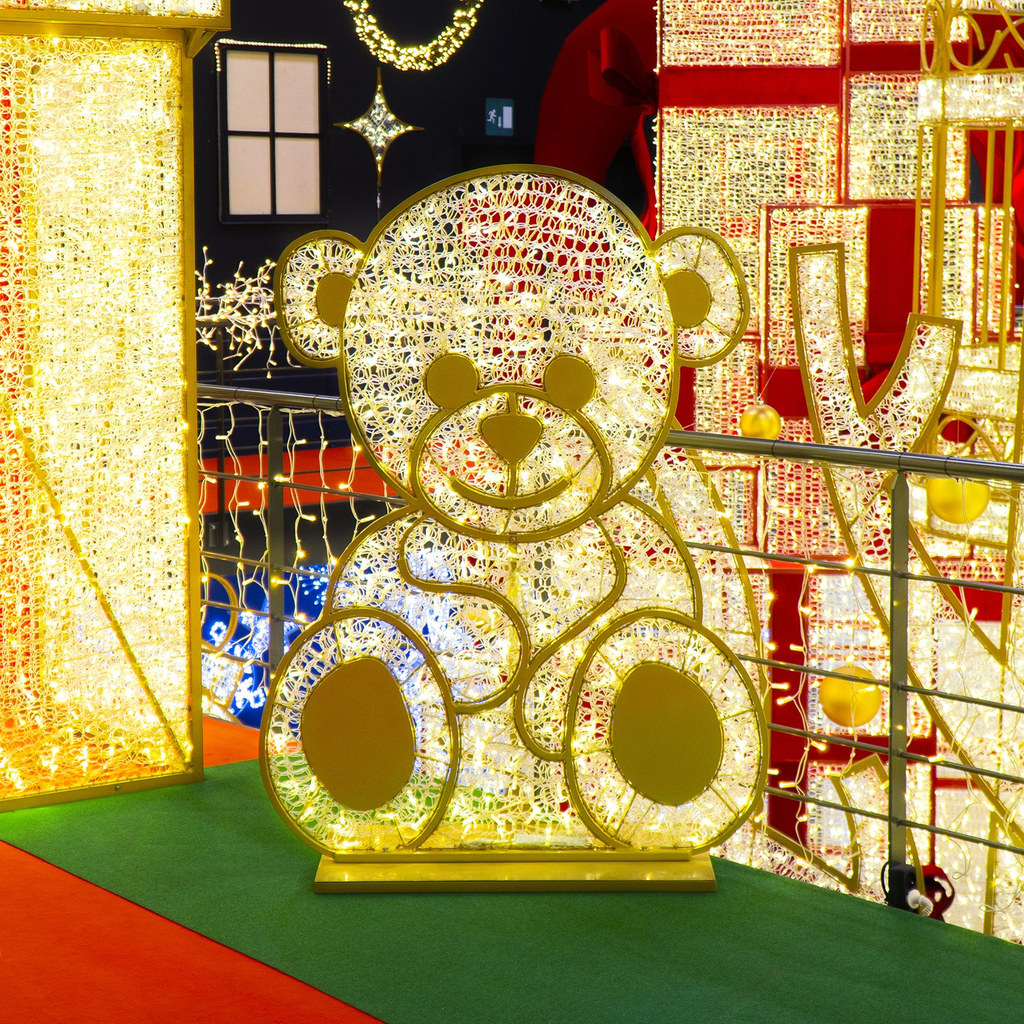 Nounours illuminé "Faringdon" - leds blanc chaud - 160 x 115 cm - 24V