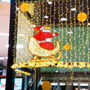 Père Noël illuminé "Weston" - leds blanc, blanc chaud et rouge - 145 x 130 cm - 24V