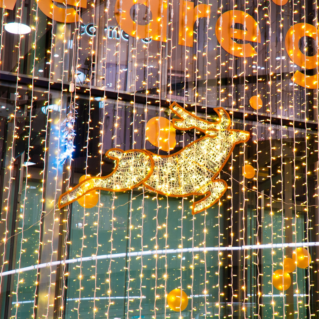 Renne illuminé "Bloomington" - leds blanc chaud - 165 x 185 cm - 24V