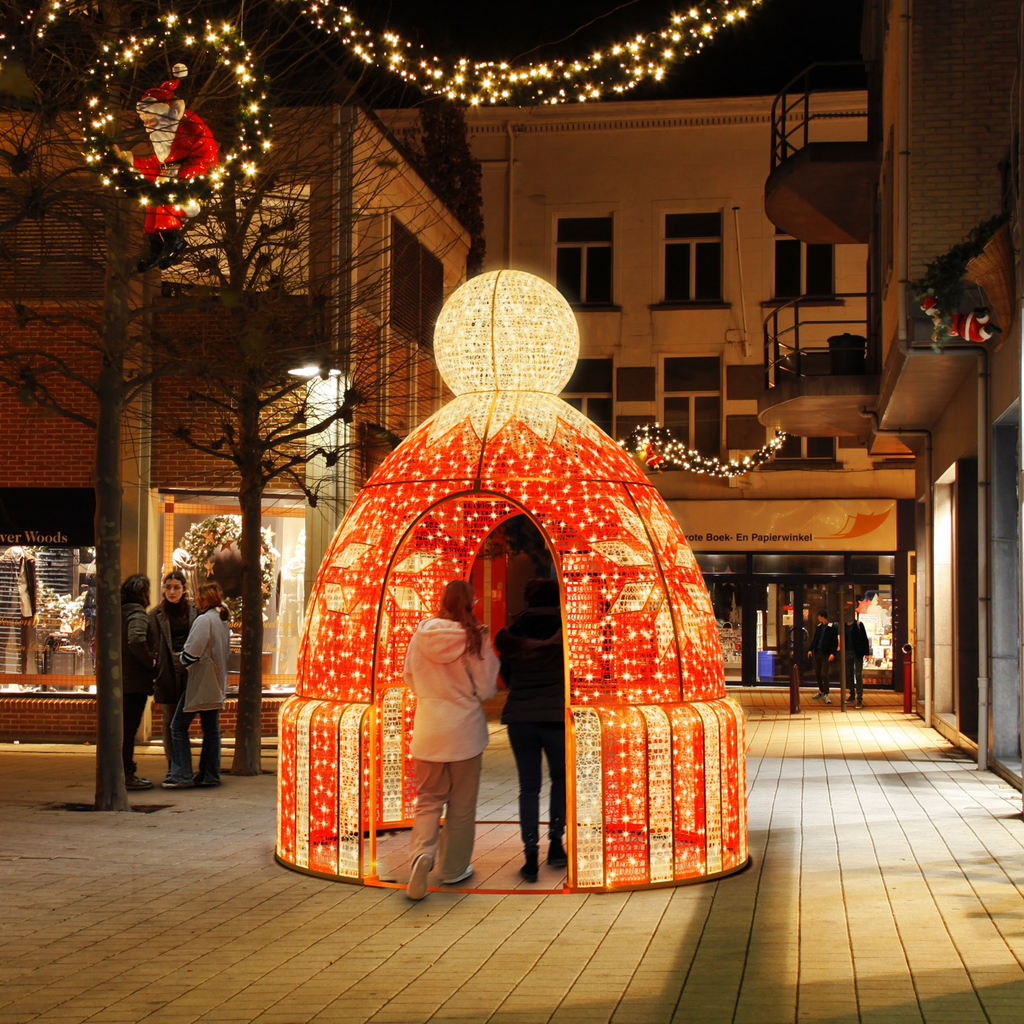 Bonnet illuminé "Rochester" - leds blanc chaud - 340 x 265 x 265 cm - 24V