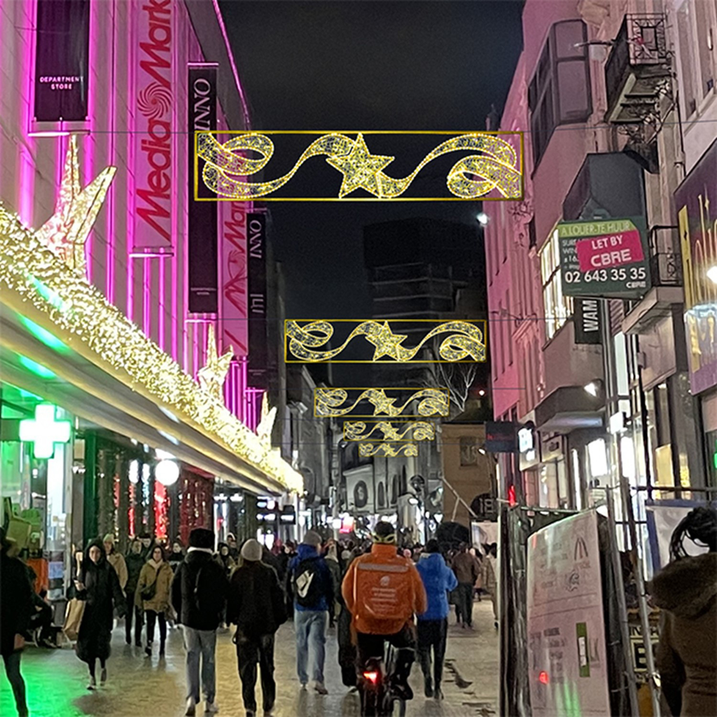 Motif lumineux "Canora" - leds blanc chaud - 65 x 300 cm - 24V