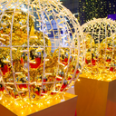 Playlight sphere - 0.5 m - leds blanc chaud - fil caoutchouc - 230V