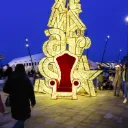 Trône illuminé "Dayton" - leds blanc chaud - 205 x 130 x 88 cm - 24V