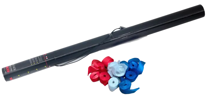 CANON CONFETTI Electrique  : 80 CM Red/White/Blue