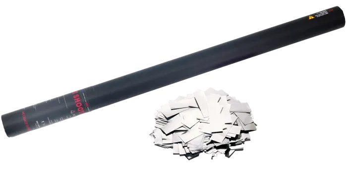 Confetti Cannon 80cm - Silver  Manuel