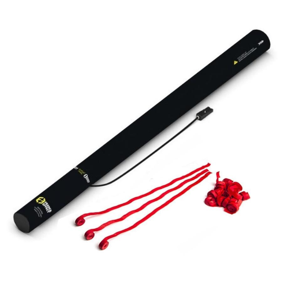 CANON CONFETTI Electrique : 80 CM Red Metallic streamer