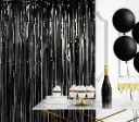 Party Curtain Backdrop - Noir ( Vente )